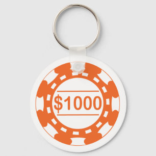 Porte-clés Porte - clé d'orange de puce de $1000 casinos