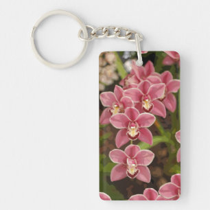 Porte-clés Porte - clé d'orchidée rose