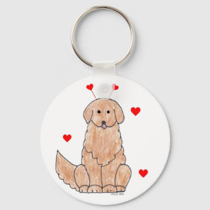 Porte-clés Porte - clé d'oreilles de Valentine de golden