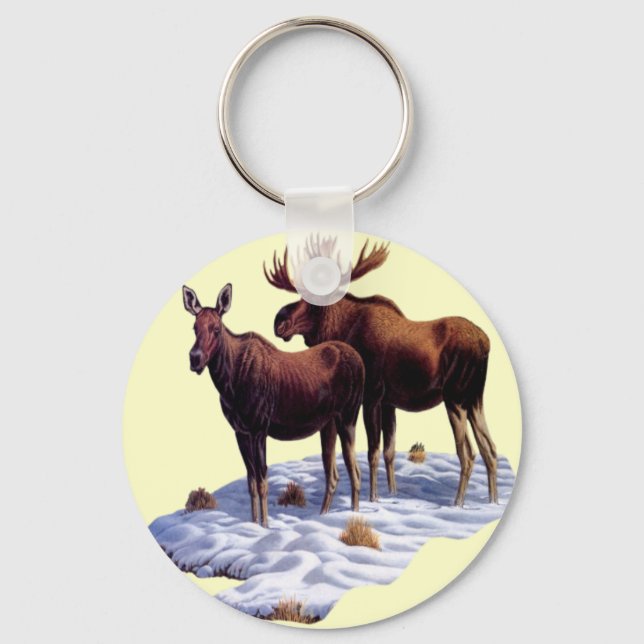 Porte-clés Porte - clé d'orignal sauvage (Recto)