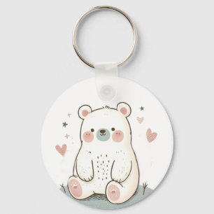 Porte-clés Porte - clé d'ours mou - Accessoire animal adorabl