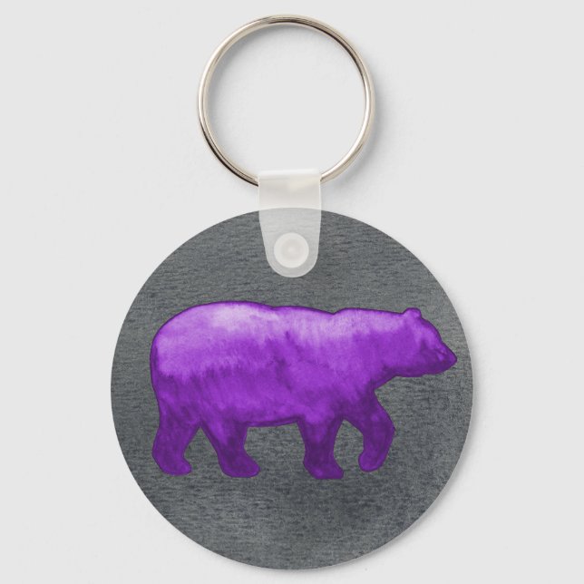 Porte-clés Porte - clé d'ours pourpre (Recto)