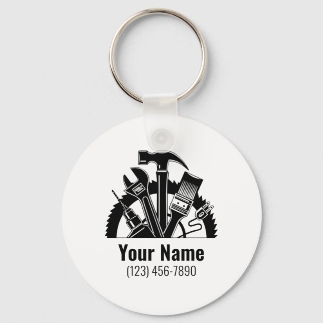 Porte-clés Porte - clé d'outils handyman personnalisables (Recto)