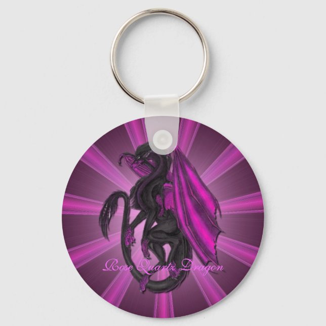 Porte-clés Porte - clé Dragon Quartz Rose (Recto)