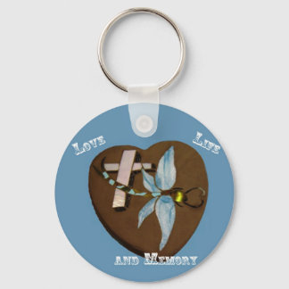 Porte-clés Porte - clé dragonfly en verre tendu