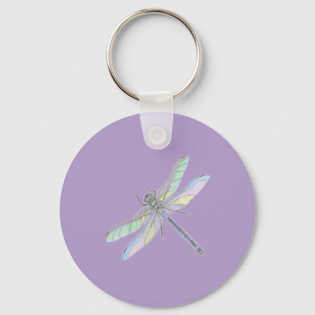 Porte-clés PORTE - CLÉ DRAGONFLY (lavande) (Recto)
