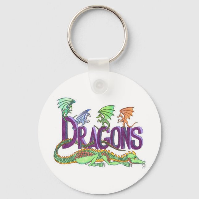 Porte-clés Porte - clé Dragons (Recto)