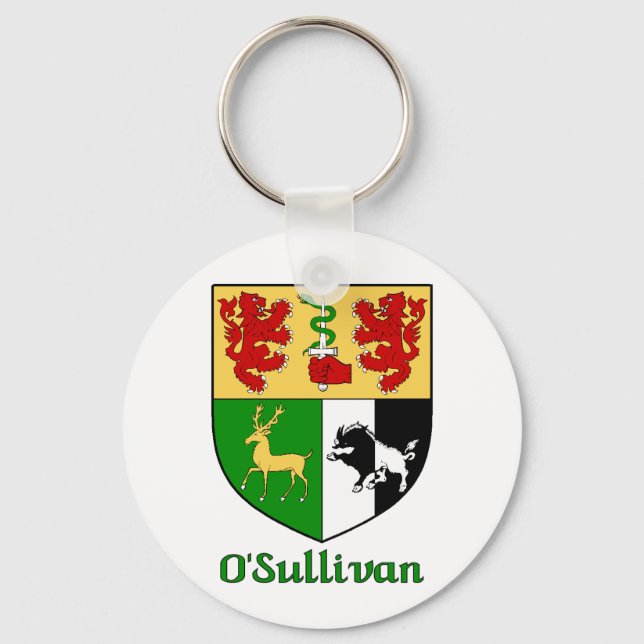 Porte-clés Porte - clé du bouclier familial O'Sullivan (Recto)