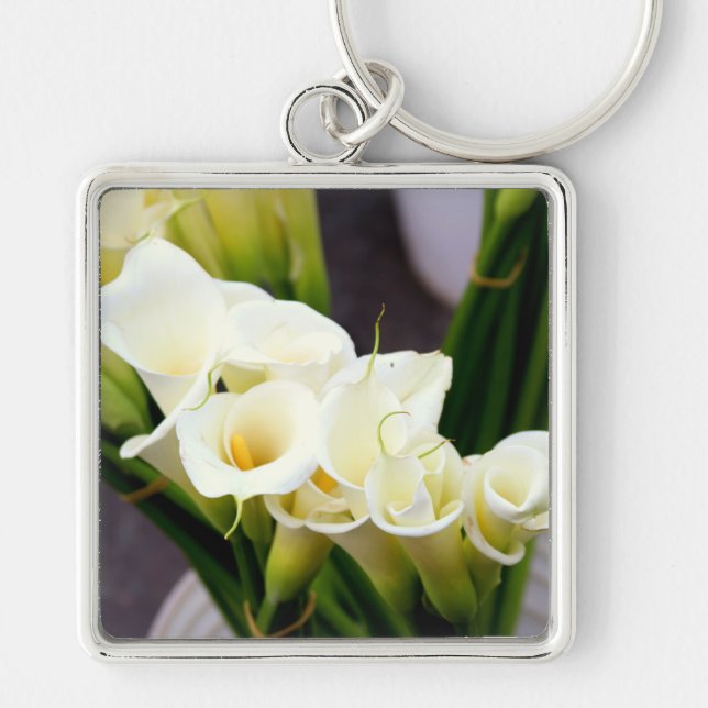 Porte-clés porte - clé du bouquet calla lily (Devant)