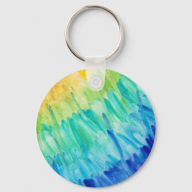 Porte-clés Porte - clé du bouton arc-en-ciel (Recto)