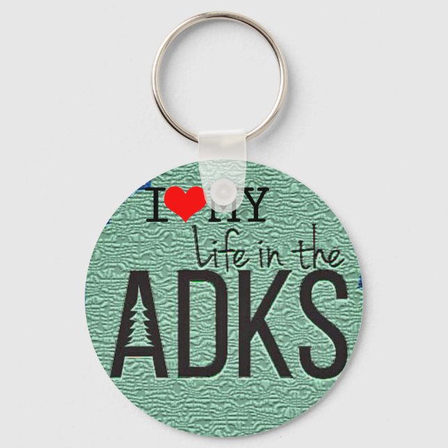 Porte-clés Porte - clé du bouton arrondi Adirondack (Recto)