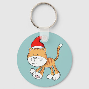 Porte-clés Porte - clé du bouton Christmas Kitty "Gizmo"