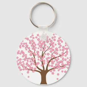 Porte-clés Porte - clé du bouton de l'arborescence de fleurs