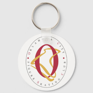 Porte-clés Porte - clé du bouton du club de patinage artistiq