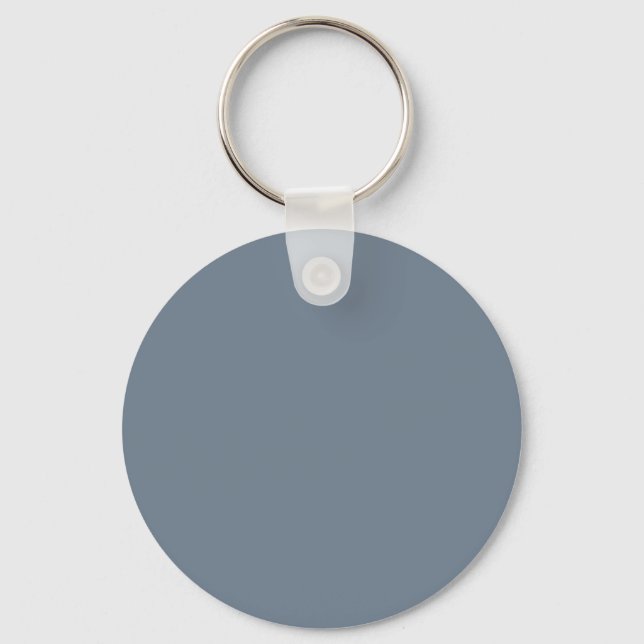 Porte-clés Porte - clé du bouton gris ardoise (Recto)