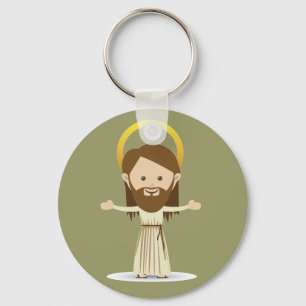 Porte-clés Porte - clé du bouton Jésus-Christ
