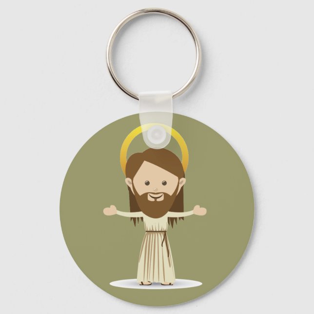 Porte-clés Porte - clé du bouton Jésus-Christ (Recto)