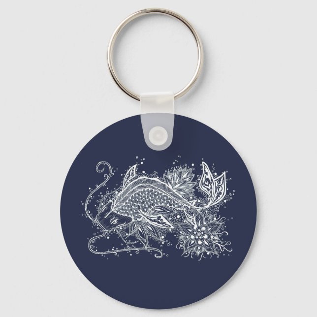 Porte-clés Porte - clé du bouton Koi Tattoo (Recto)