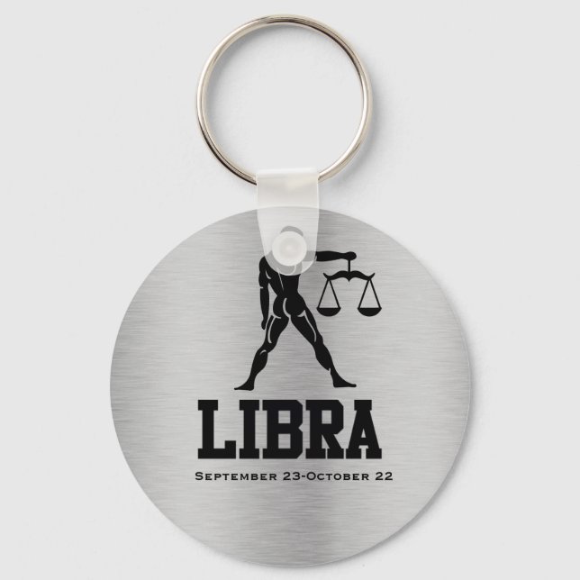 Porte-clés Porte - clé du bouton Libra Zodiac (Recto)