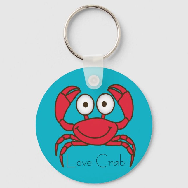 Porte-clés Porte - clé du bouton Love Crab (Recto)