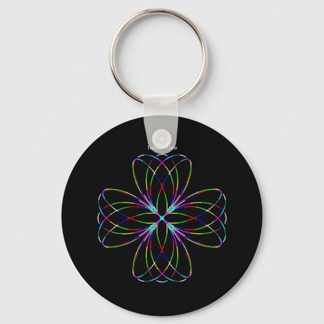 Porte-clés Porte - clé du bouton rond #43 - 2,25 po (Recto)