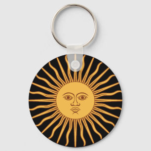 Porte-clés Porte - clé du bouton Sun
