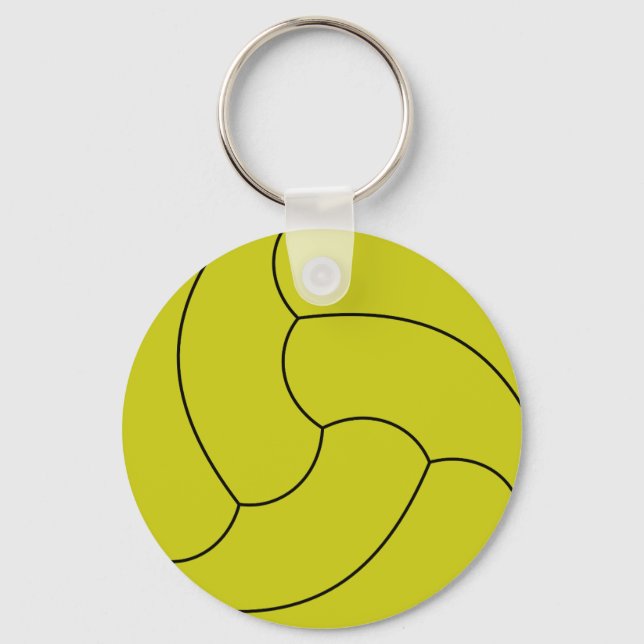 Porte-clés Porte - clé du bouton Volleyball (Recto)