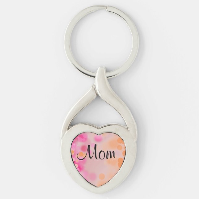 Porte-clés Porte - clé du coeur de maman (Devant)
