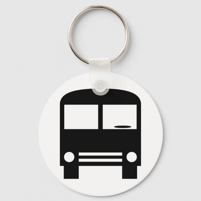 Porte-clés Porte - clé du concepteur de bus noir (Recto)