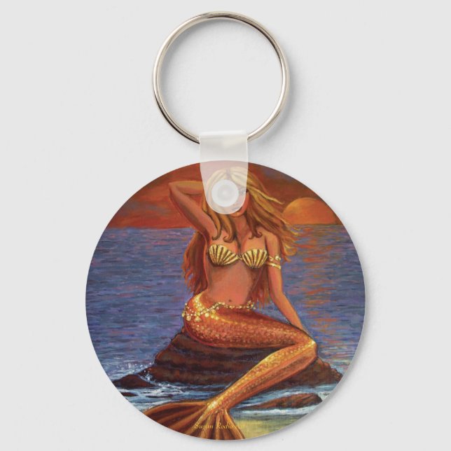 Porte-clés Porte - clé du coucher de soleil de la sirène (Recto)