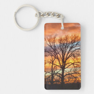 Porte-clés Porte - clé du coucher du soleil 1 d'hiver