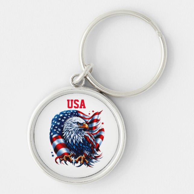 Porte-clés PORTE - CLÉ du drapeau américain (Devant)
