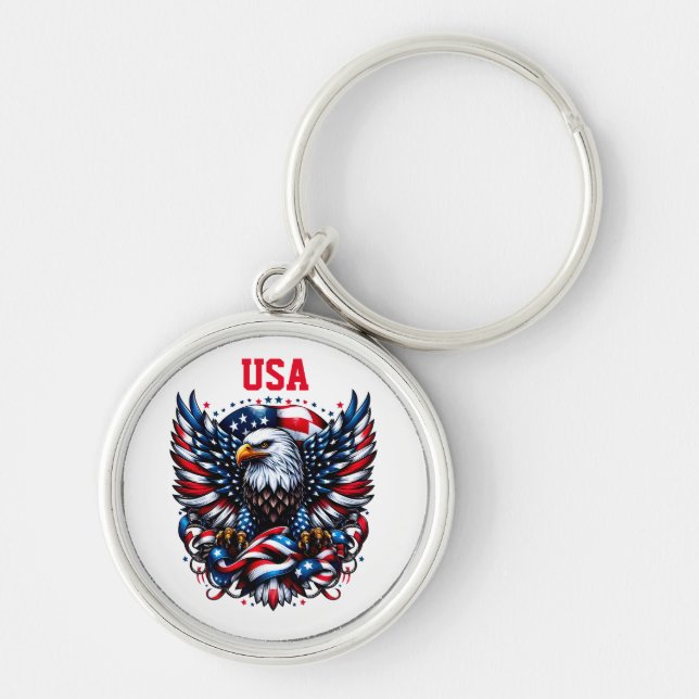 Porte-clés PORTE - CLÉ du drapeau américain (Devant)