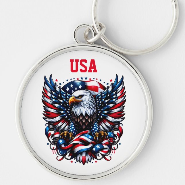 Porte-clés PORTE - CLÉ du drapeau américain (Devant)