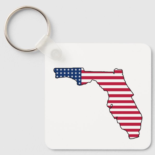 Porte-clés Porte - clé du drapeau américain de Floride (Recto)