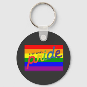 Porte-clés porte - clé du drapeau arc-en-ciel