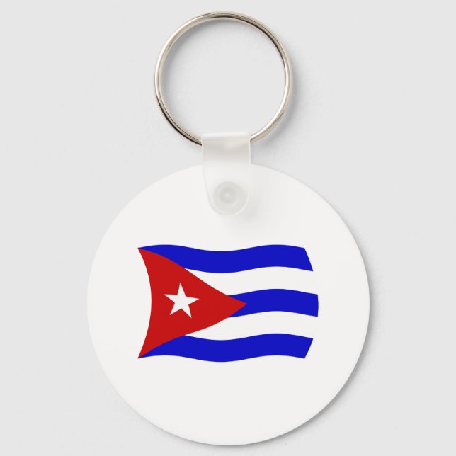 Porte-clés Porte - clé du drapeau cubain (Recto)