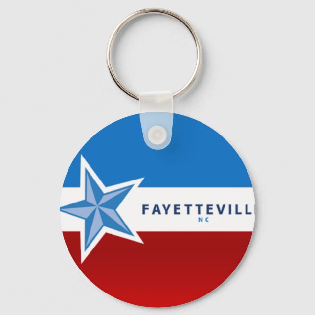 Porte-clés Porte - clé du drapeau de la ville de Fayetteville (Recto)