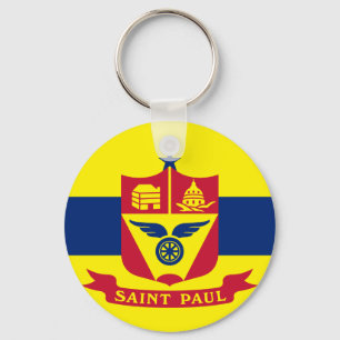 Porte-clés Porte - clé du drapeau de la ville de Saint Paul (