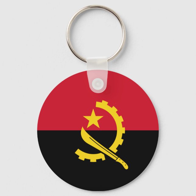 Porte-clés Porte - clé du drapeau de l'Angola (Recto)
