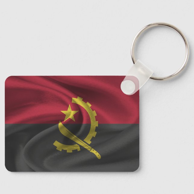 Porte-clés Porte - clé du drapeau de l'Angola (Recto)