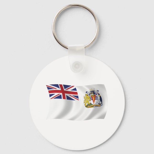 Porte-clés Porte - clé du drapeau de l'Antarctique britanniqu (Recto)