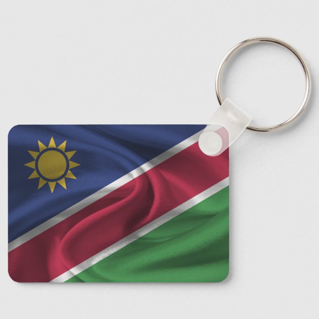 Porte-clés Porte - clé du drapeau de Namibie (Recto)