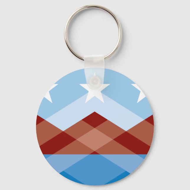 Porte-clés Porte - clé du drapeau de Peoria (Arizona) (Recto)