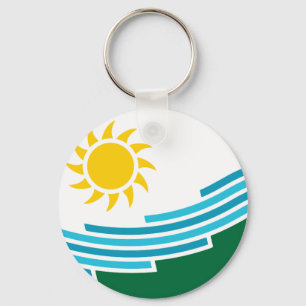 Porte-clés Porte - clé du drapeau de Spokane (Washington)