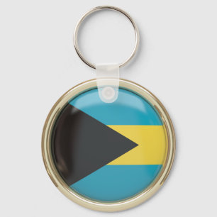 Porte-clés Porte - clé du drapeau des Bahamas