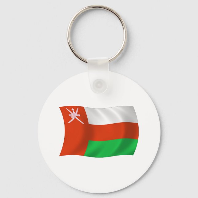 Porte-clés Porte - clé du drapeau d'Oman (Recto)