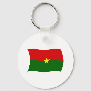 Porte-clés Porte - clé du drapeau du Burkina Faso