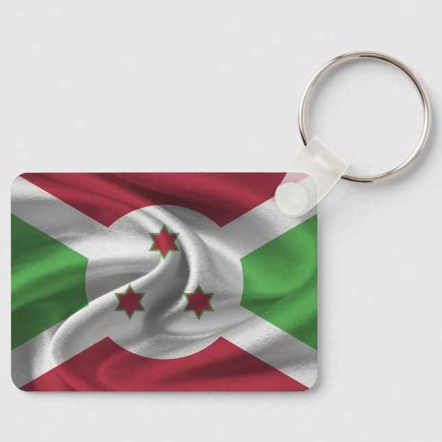 Porte-clés Porte - clé du drapeau du Burundi (Recto)