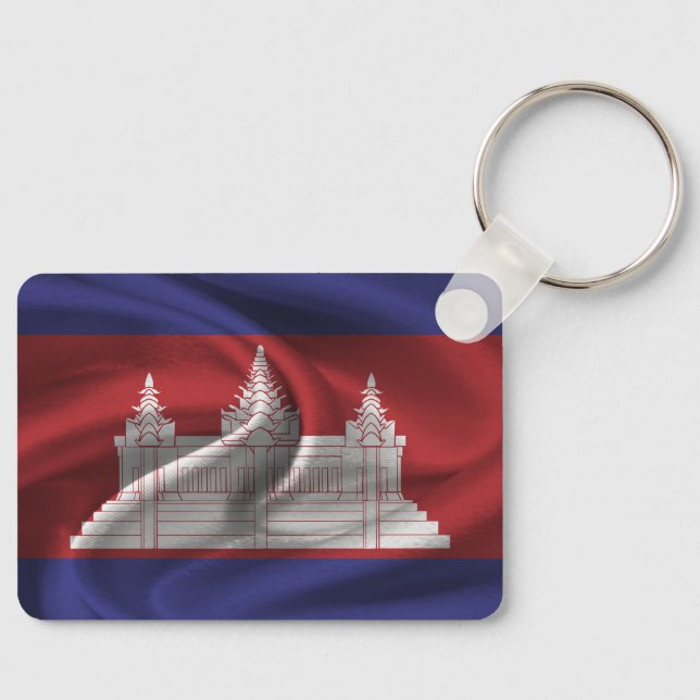 Porte-clés Porte - clé du drapeau du Cambodge (Recto)